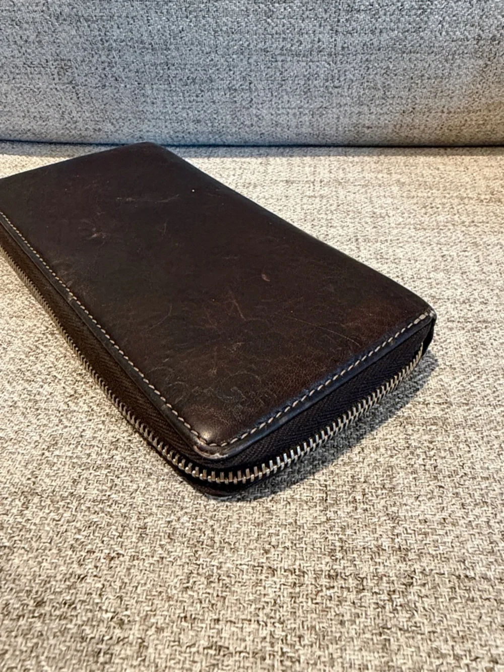 GUCCI Bamboo Tassel Ssima GG Logo Leather Zip Around Long Wallet - Picture 6 of 14